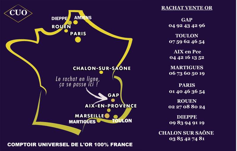COMPTOIR UNIVERSEL DE L'OR FRANCE MEILLEUR PRIX DE L'OR
