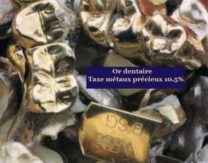 Paie t'on une taxe lors d'une vente d'or, de bijoux or et argent à Villefranche, Mâcon et Chalon sur Saône?